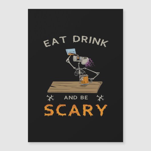 Eat Drink And Be Scary Aesthetic Graphic (Voorkant)