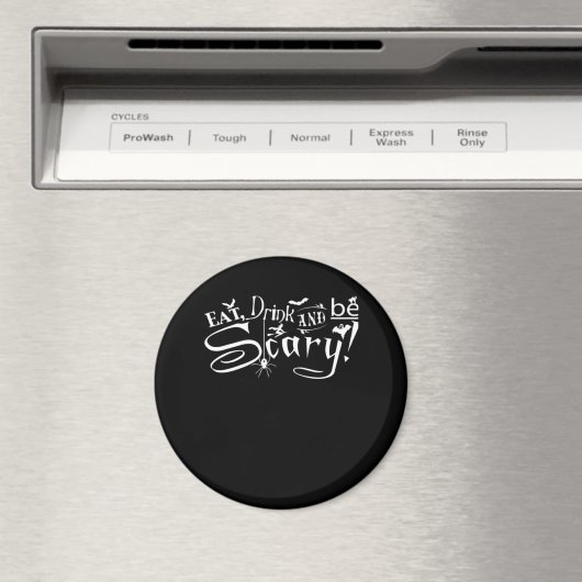 Eat Drink And Be Scary Aesthetic Graphic Trendy Magneet (Insitu (Vaatwasser))