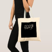 Eat Drink And Be Scary Aesthetic Graphic Trendy Tote Bag (Voorkant (product))