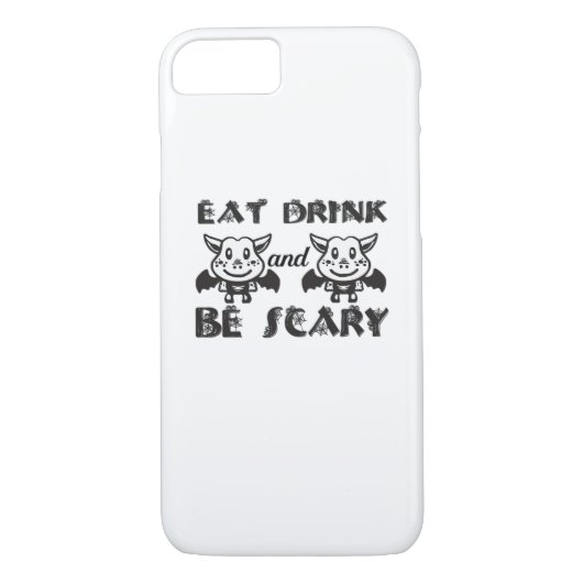 Eat Drink And Be Scary Aesthetic Unique Case-Mate iPhone Case (Achterkant)