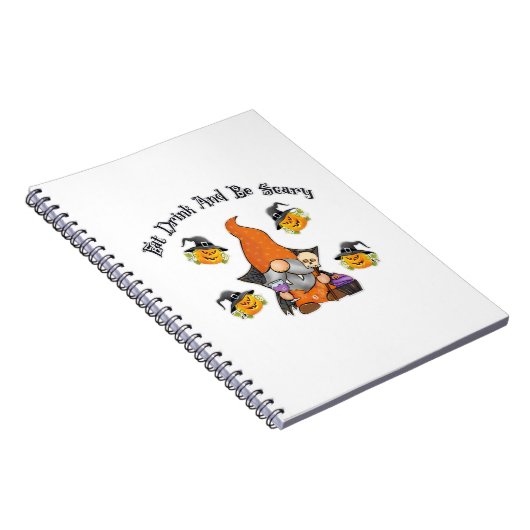 Eat Drink And Be Scary Basic Casual Notitieboek (Rechterzijde)