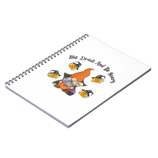 Eat Drink And Be Scary Basic Casual Notitieboek (Linkerzijde)