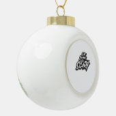 Eat Drink And Be Scary Basic Clean Keramische Bal Ornament (Links)
