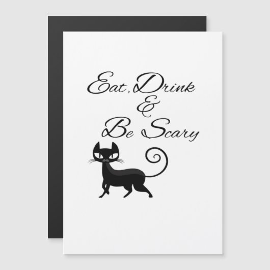 Eat Drink And Be Scary Cat Funny Cute Spooky Hallo (Voorkant / Achterkant)