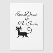 Eat Drink And Be Scary Cat Funny Cute Spooky Hallo (Voorkant)