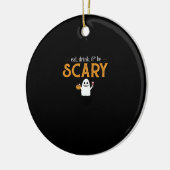 Eat Drink And Be Scary Classic Aesthetic Unique Keramisch Ornament (Links)