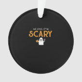 Eat Drink And Be Scary Classic Aesthetic Unique Ornament (voorkant)