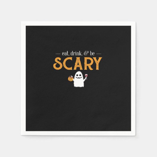 Eat Drink And Be Scary Classic Aesthetic Unique Servet (Voorkant)
