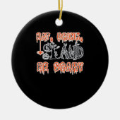 Eat Drink And Be Scary Classic Creative Casual Keramisch Ornament (Voorkant)