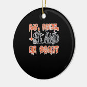 Eat Drink And Be Scary Classic Creative Casual Keramisch Ornament (Links)