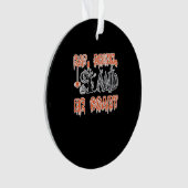 Eat Drink And Be Scary Classic Creative Casual Ornament (voorkant)