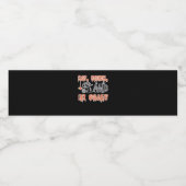 Eat Drink And Be Scary Classic Creative Casual Waterfles Etiket (Enkel label)