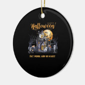 Eat Drink And Be Scary Classic Keramisch Ornament (Links)