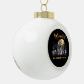 Eat Drink And Be Scary Classic Keramische Bal Ornament (Links)
