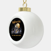 Eat Drink And Be Scary Classic Keramische Bal Ornament (Rechts)