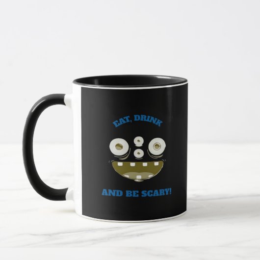 Eat Drink And Be Scary Classic Minimal Clean Mok (Links)