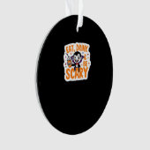 Eat Drink And Be Scary Classic Retro Cool Ornament (voorkant)