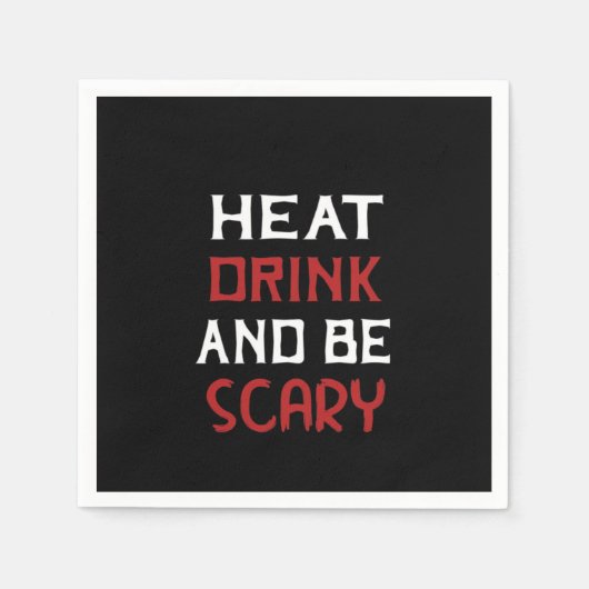 Eat Drink And Be Scary Creative Casual Servet (Voorkant)