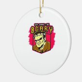 Eat Drink And Be Scary Frankenstein Halloween Crea Keramisch Ornament (Links)