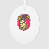 Eat Drink And Be Scary Frankenstein Halloween Crea Ornament (voorkant)