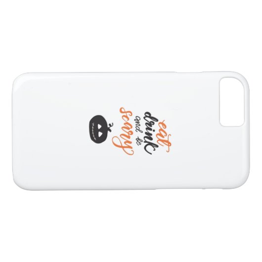Eat Drink And Be Scary Funny Halloween Case-Mate iPhone Case (Achterkant (Horizontaal))