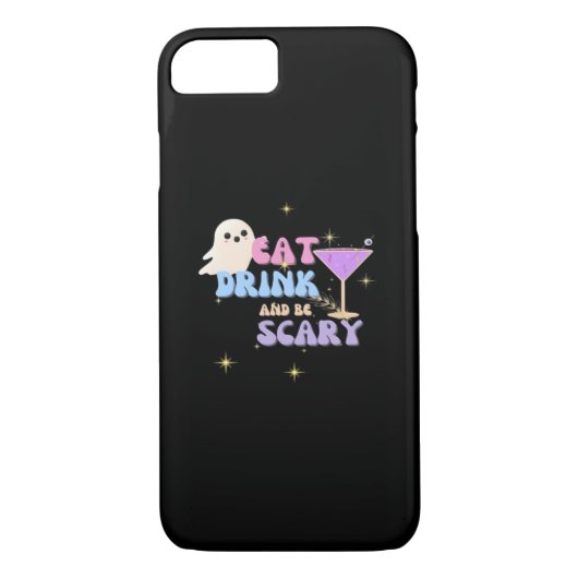 Eat Drink And Be Scary Funny Halloween Casual Uniq Case-Mate iPhone Case (Achterkant)