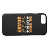 Eat Drink And Be Scary Funny Halloween Essential Case-Mate iPhone Case (Achterkant (Horizontaal))