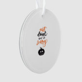 Eat Drink And Be Scary Funny Halloween Ornament (voorkant)