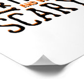 Eat Drink And Be Scary Funny Halloween Quote Poster (Hoek)