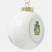Eat Drink And Be Scary Funny Quote Keramische Bal Ornament (Links)