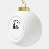 Eat Drink And Be Scary Funny Quote Keramische Bal Ornament (Rechts)