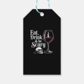 Eat Drink And Be Scary Funny Quote Modern Look Cadeaulabel (Voorkant)