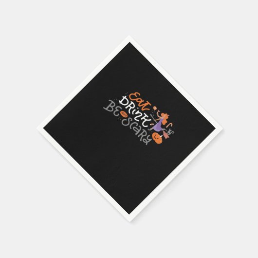 Eat Drink And Be Scary Funny Quote Modern Look Servet (Hoek)