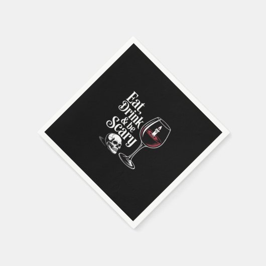 Eat Drink And Be Scary Funny Quote Modern Look Servet (Hoek)