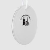 Eat Drink And Be Scary Funny Quote Ornament (voorkant)