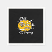 Eat Drink And Be Scary Funny Quote Servet (Voorkant)