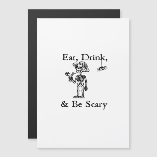Eat Drink And Be Scary Halloween Aesthetic Style (Voorkant / Achterkant)