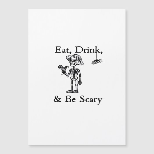 Eat Drink And Be Scary Halloween Aesthetic Style (Voorkant)