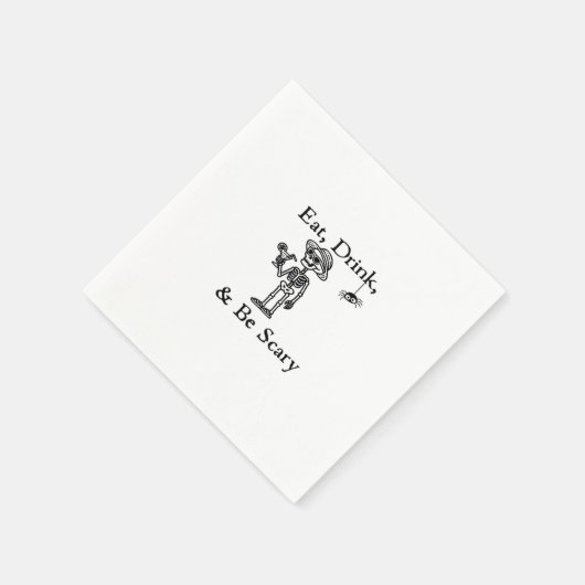 Eat Drink And Be Scary Halloween Aesthetic Style Servet (Hoek)