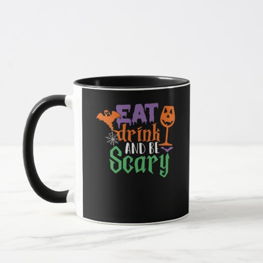 Eat Drink And Be Scary Halloween Classic Funny Tre Mok (Links)