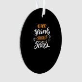 Eat Drink And Be Scary Halloween Creative Casual Ornament (voorkant)