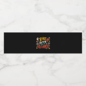 Eat Drink And Be Scary Halloween Design Essential  Waterfles Etiket (Enkel label)