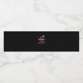 Eat Drink And Be Scary Halloween Funny Design Waterfles Etiket (Enkel label)