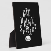 Eat Drink And Be Scary Halloween Funny  Fotoplaat (Zijkant)