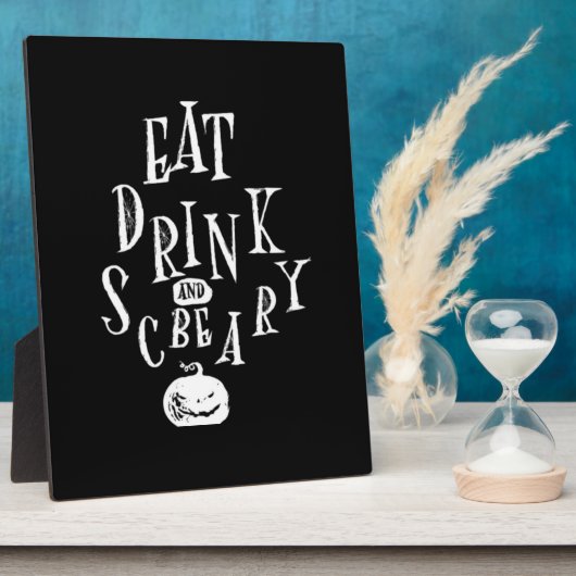 Eat Drink And Be Scary Halloween Funny Fotoplaat (Zijkant)