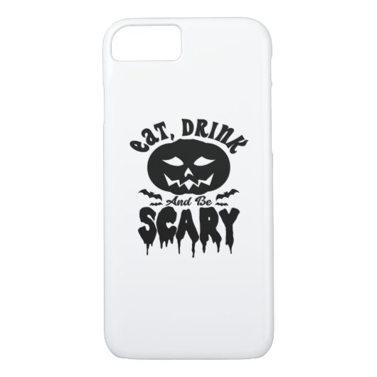 Eat Drink And Be Scary Halloween Light Cool Unique Case-Mate iPhone Case (Achterkant)