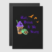 Eat Drink And Be Scary Halloween Minimal Clean (Voorkant / Achterkant)