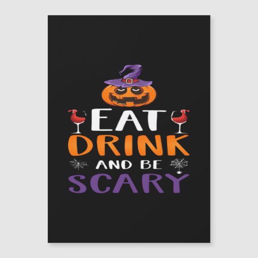 Eat Drink And Be Scary Halloween Party Witch Drink (Voorkant)