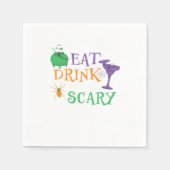 Eat Drink And Be Scary Halloween Servet (Voorkant)