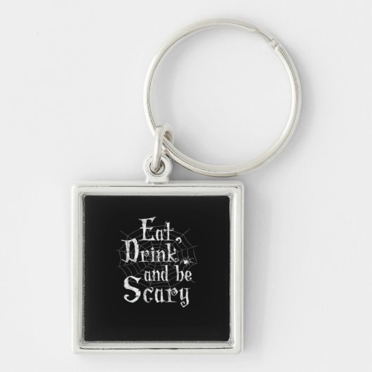 Eat Drink And Be Scary Halloween Sleutelhanger (Voorkant)